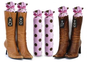 7 BROWN PINK POLKA
