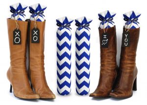 8 WHITE BLUE CHEVRON
