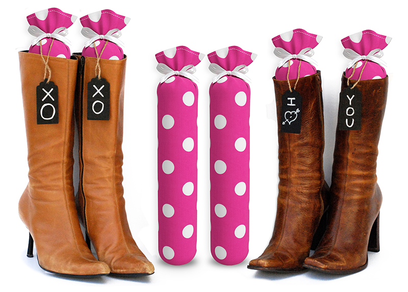 My Boot Trees, Boot Shaper Stands for Closet Organization. Many Patterns to  Choose from. 1 Pair. (Hot Pink with Large White Polka Dots)